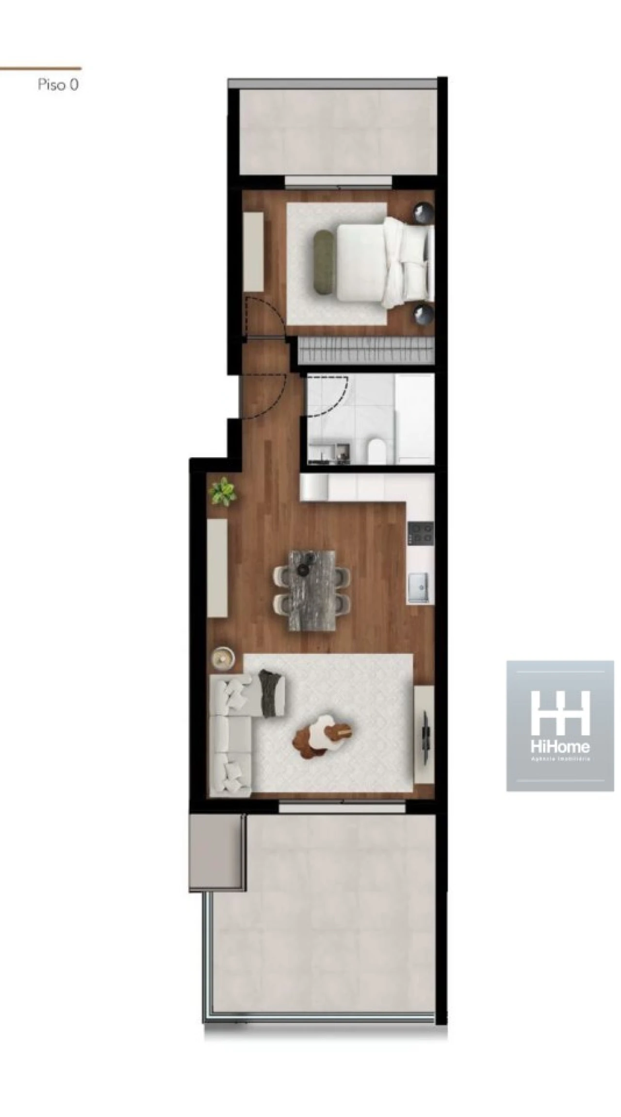 Apartamento T1 para Venda em Imaculado Coração de Maria Foto 25