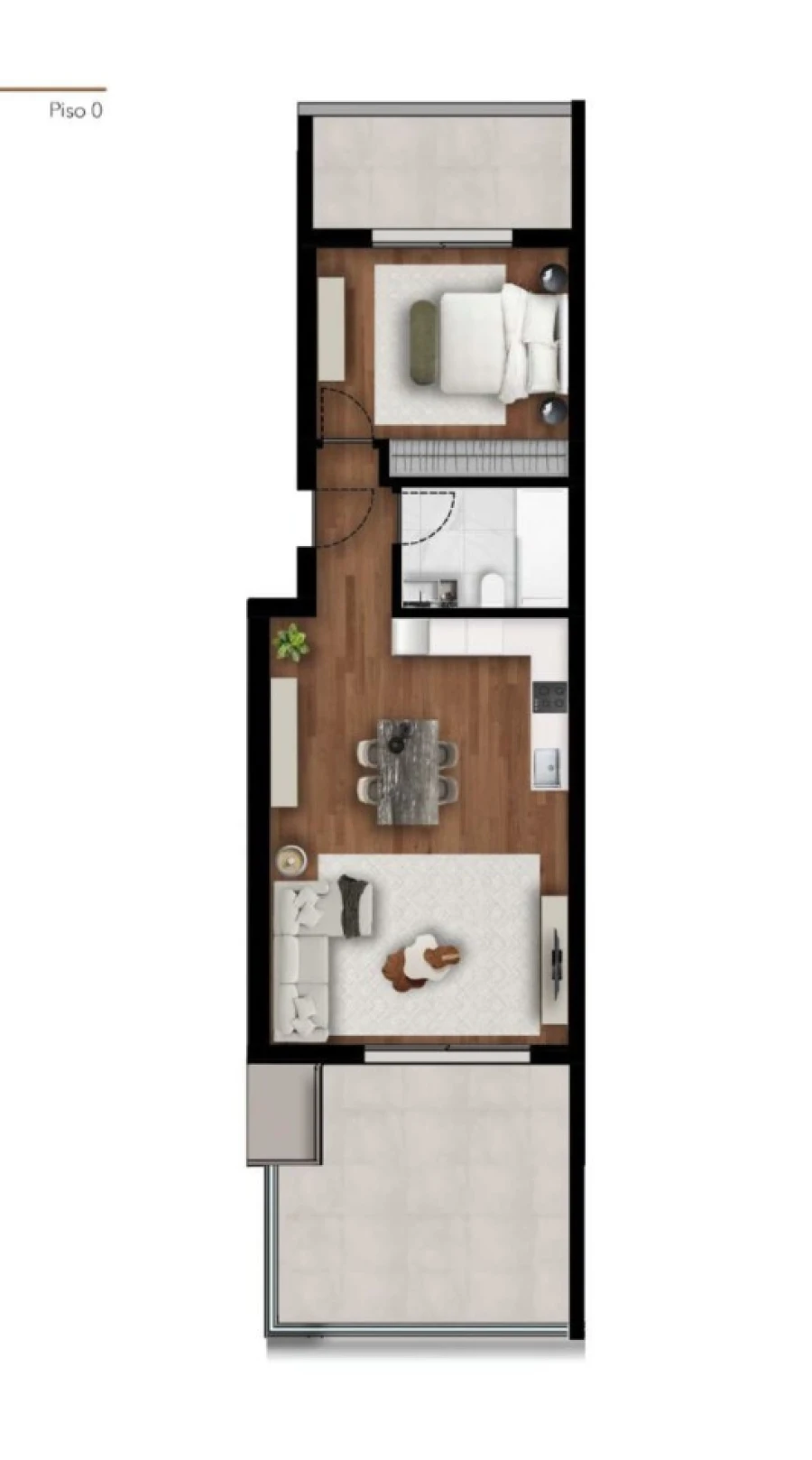 Apartamento T1 para Venda em Imaculado Coração de Maria Planta 1