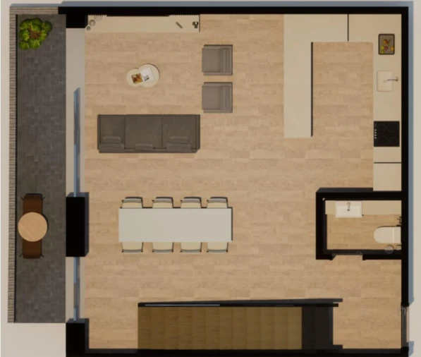 Apartamento T3 para Venda em Glória e Vera Cruz Planta 1