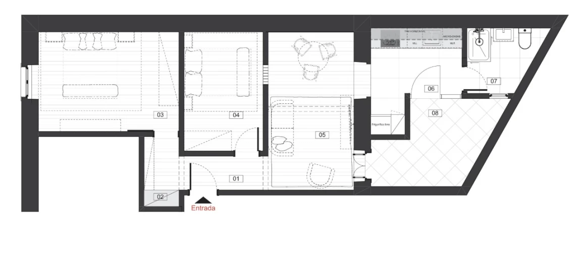 Apartamento T1 para Venda em Campo de Ourique Planta 1
