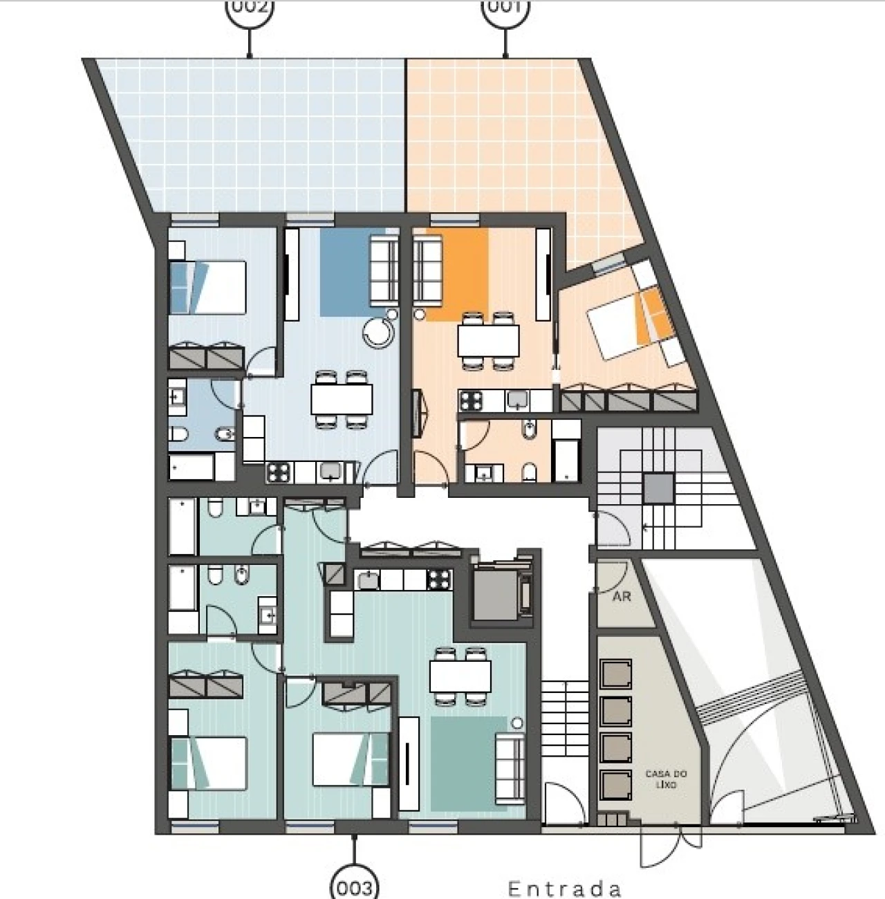 Apartamento T2 para Arrendamento em Paranhos Planta 2