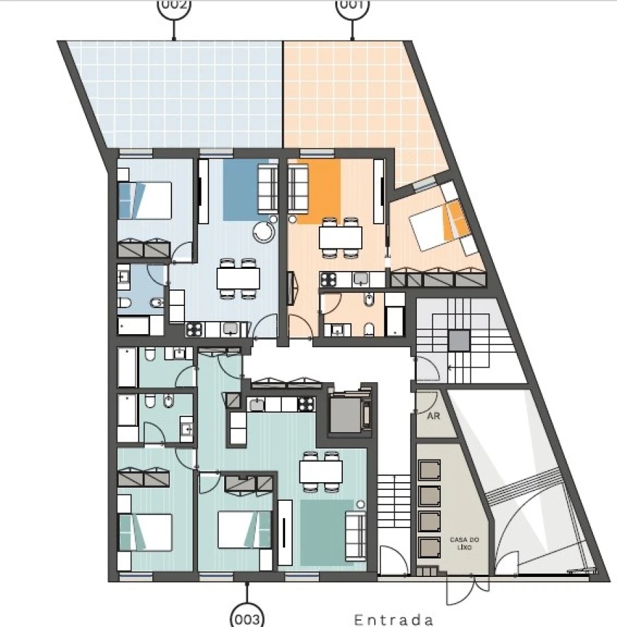 Apartamento T2 para Arrendamento em Paranhos Planta 2