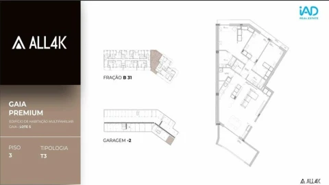 Apartamento T3 para Venda em Oliveira do Douro