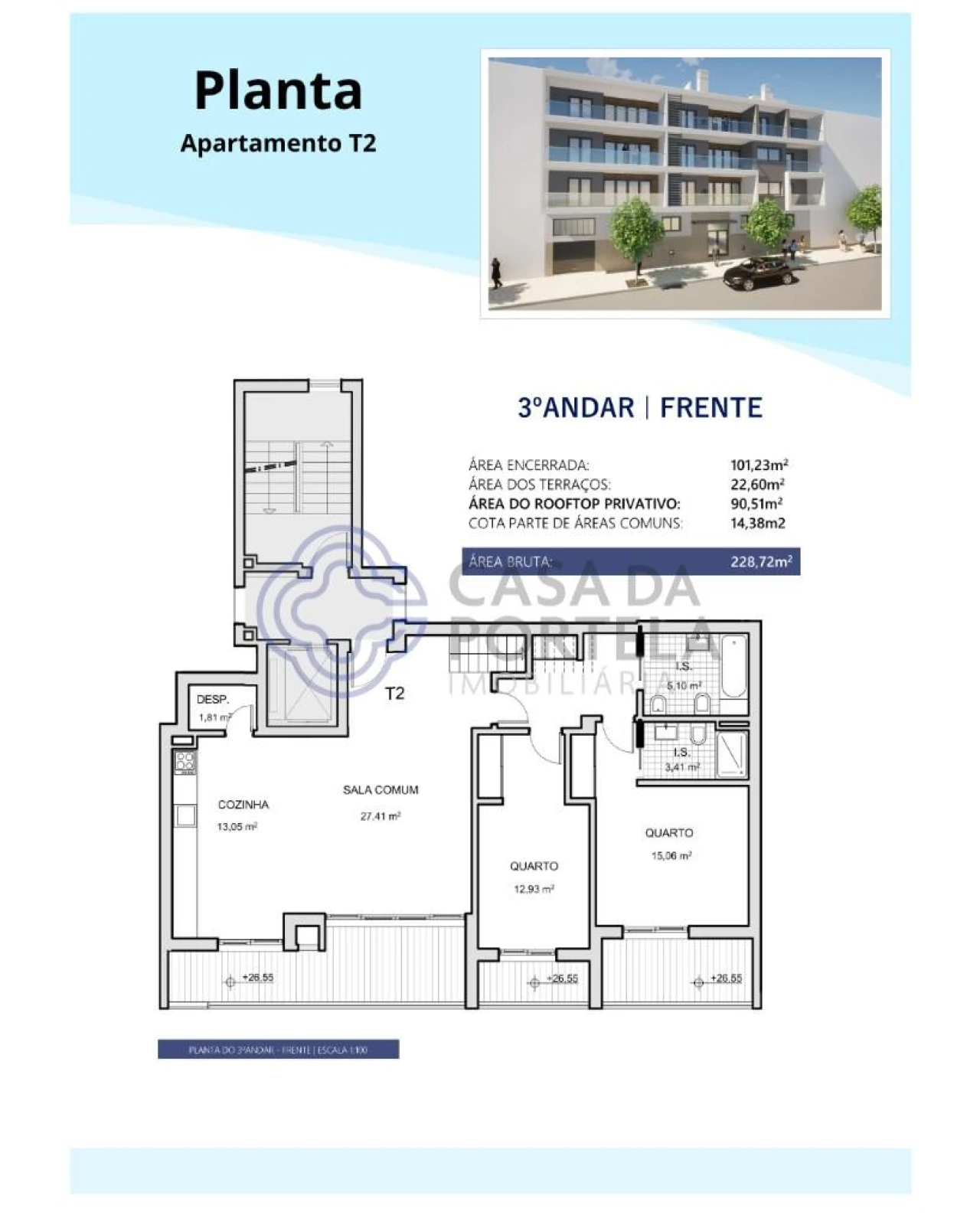 Apartamento T2 para Venda em Montenegro Foto 35