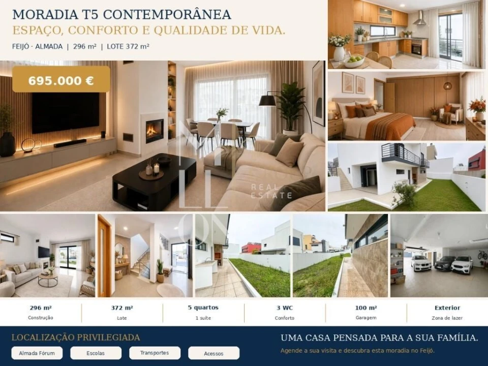 Moradia T5 para Venda em Almada, Cova da Piedade, Pragal e Cacilhas Foto 49