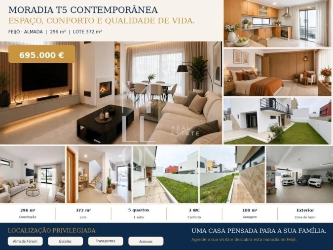 Moradia T5 para Venda em Almada, Cova da Piedade, Pragal e Cacilhas Foto 49