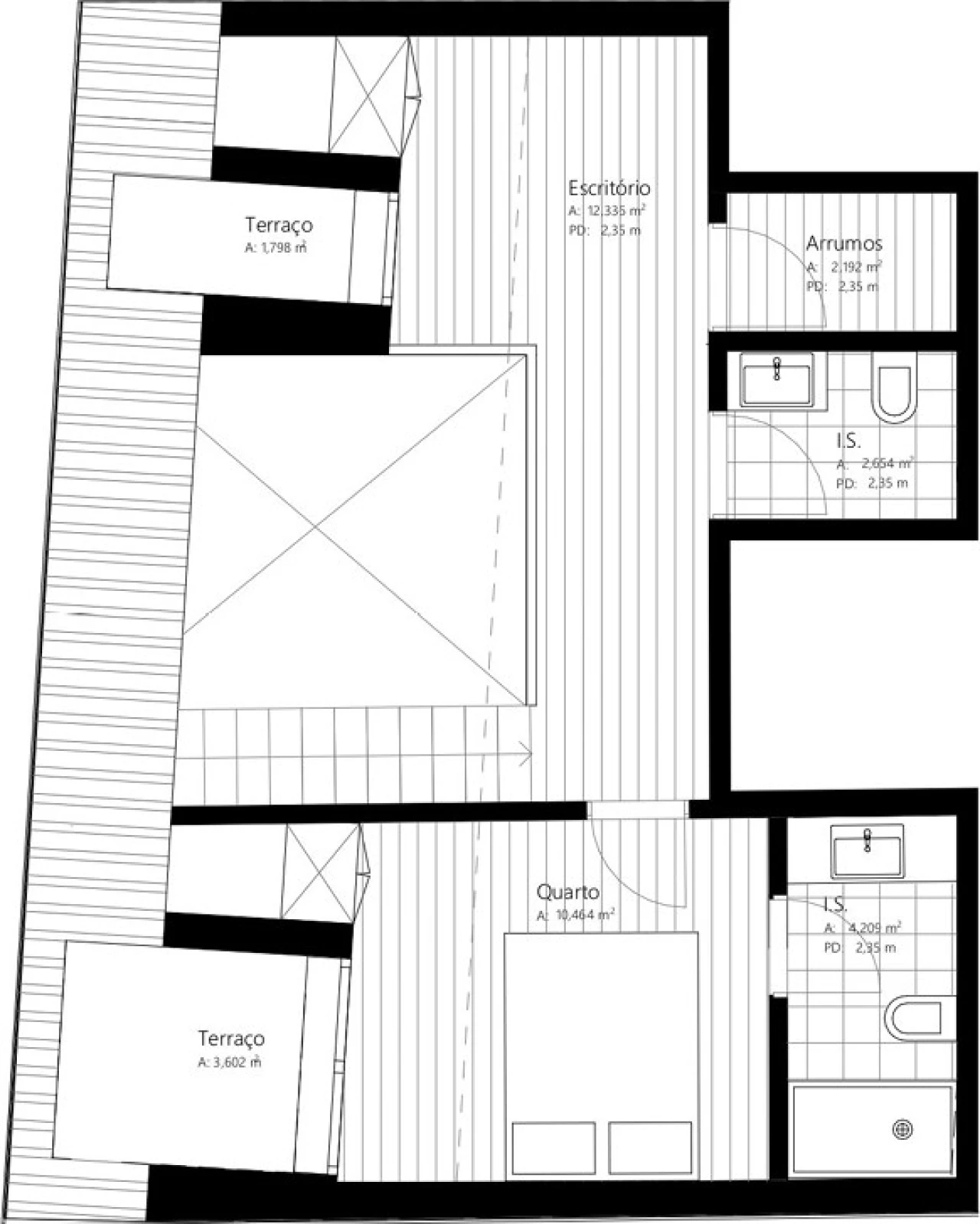 Apartamento T1 para Venda em Viseu Planta 2