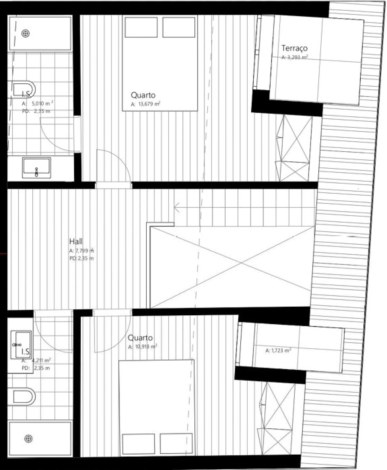 Apartamento T1 para Venda em Viseu Planta 2