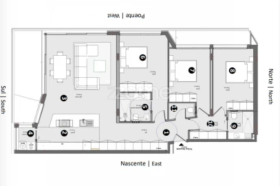 Apartamento T1 para Venda em Santa Maria Maior e Monserrate e Meadela