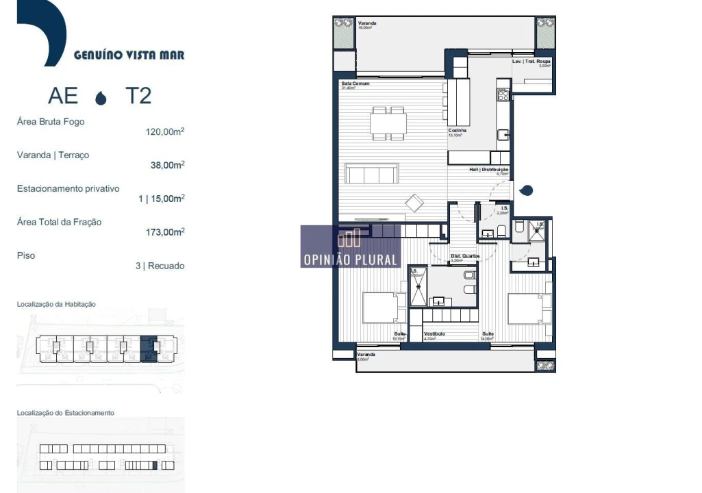 Apartamento T2 para Venda em Arcozelo Foto 12