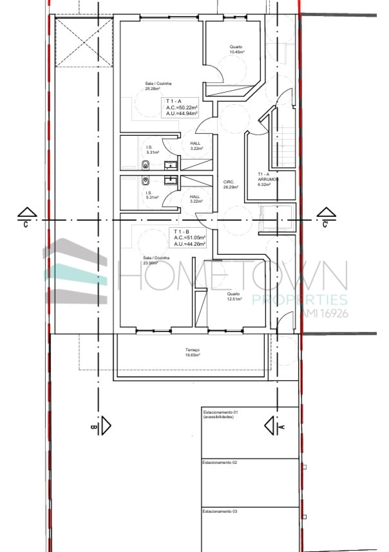 Apartamento T1 para Venda em Quarteira Foto 14