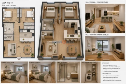 Apartamento T2 para Venda em Barrô e Aguada de Baixo