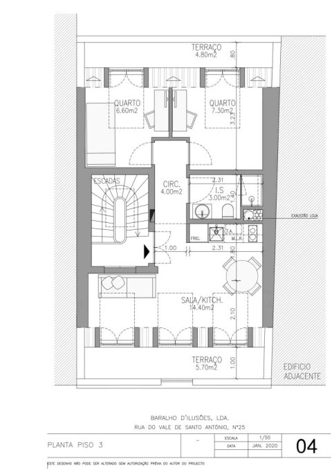 Apartamento T2 para Venda em São Vicente