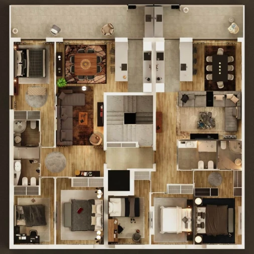 Apartamento T3 para Venda em Celeirós, Aveleda e Vimieiro Planta 1