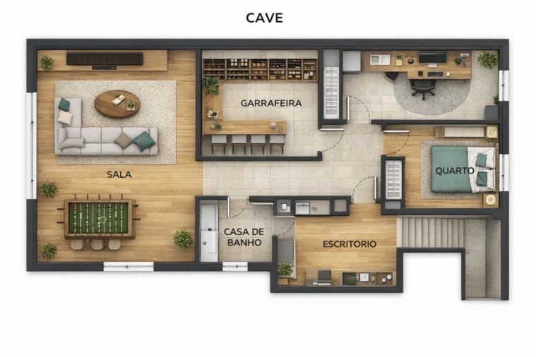 Quinta T6 para Venda em Alhos Vedros Planta 2