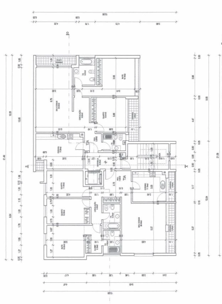 Apartamento T3 para Venda em Baixa da Banheira e Vale da Amoreira Planta 1