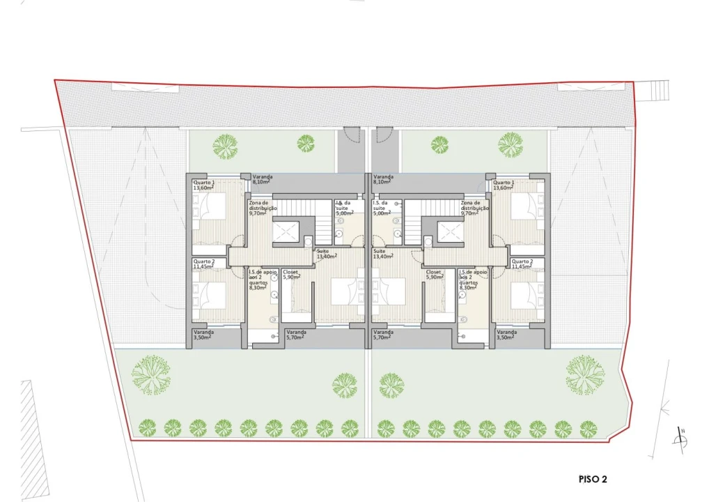 Terreno para Venda em Castêlo da Maia Planta 3