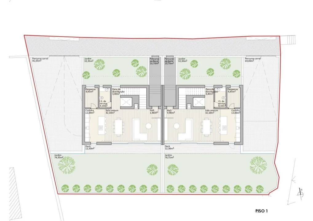 Terreno para Venda em Castêlo da Maia Planta 2