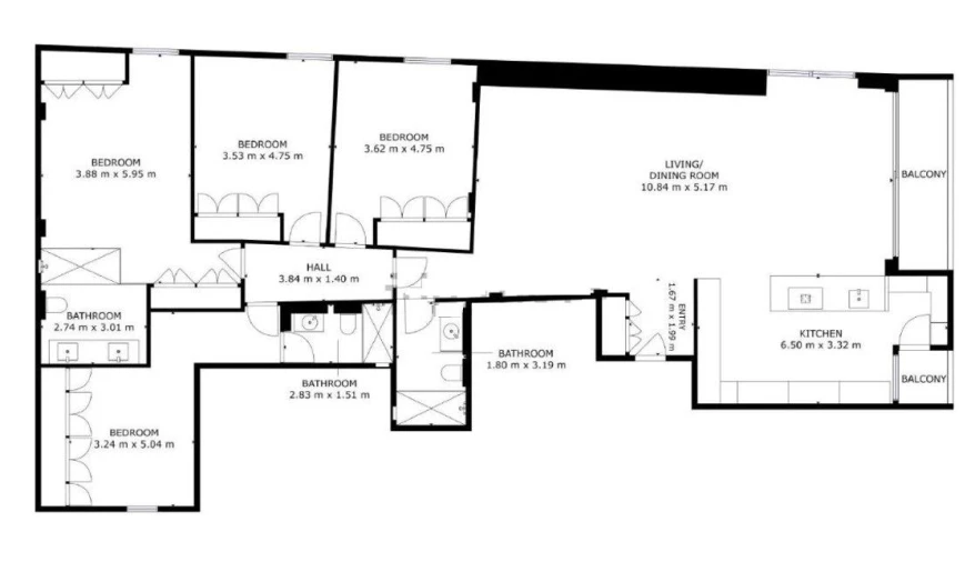 Apartamento T4 para Venda em Vila do Conde Planta 1