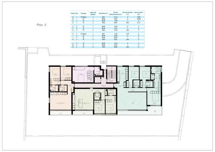 Apartamento T2 para Venda em Oliveira do Douro Planta 3