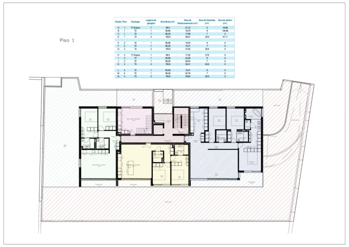 Apartamento T2 para Venda em Oliveira do Douro Planta 1