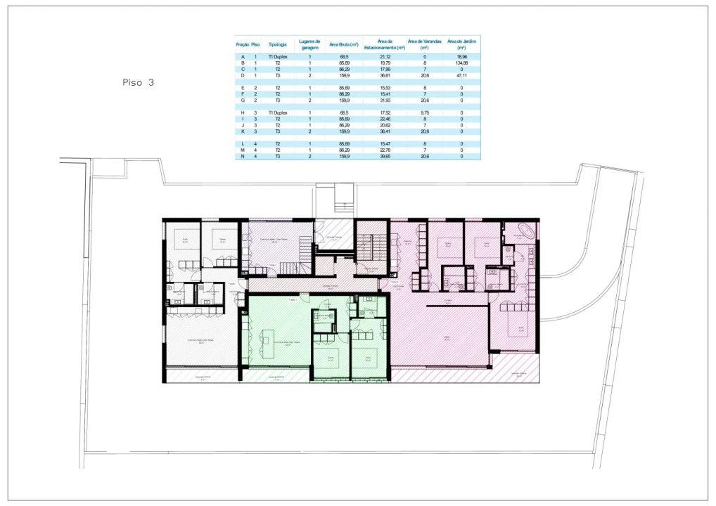 Apartamento T2 para Venda em Oliveira do Douro Planta 4