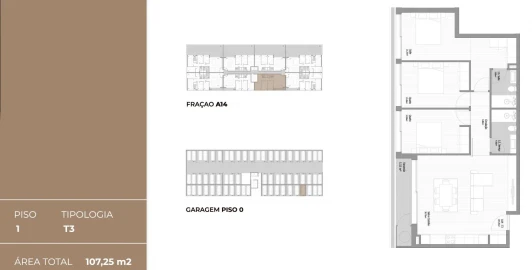 Apartamento T3 para Venda em Fânzeres e São Pedro da Cova