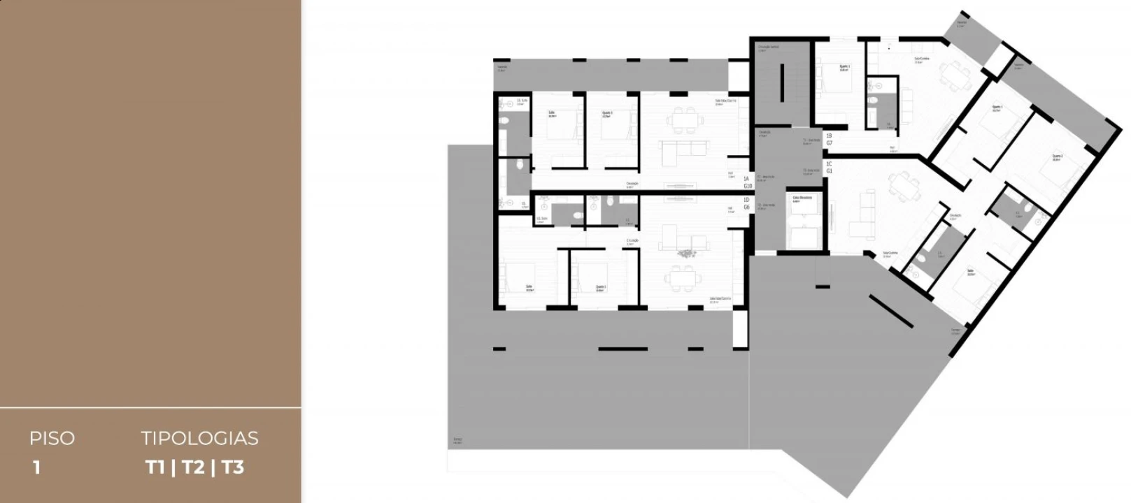 Apartamento T2 para Venda em Pedrouços Planta 2