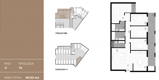 Apartamento T4 para Venda em Pedrouços