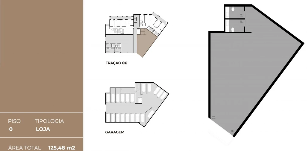 Loja para Venda em Pedrouços Planta 1