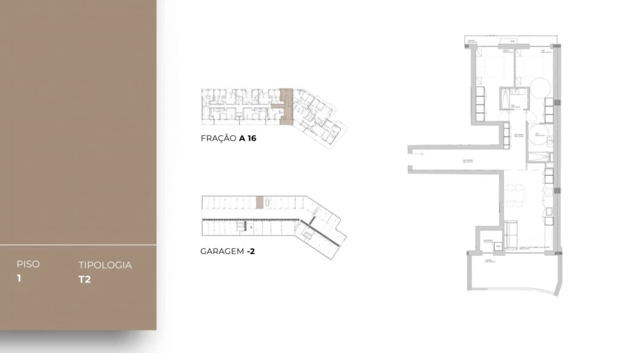Apartamento T2 para Venda em Oliveira do Douro Planta 1