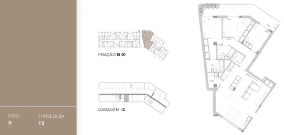 Apartamento T3 para Venda em Oliveira do Douro