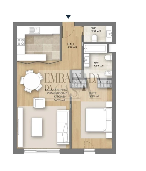 Apartamento T1 para Venda em União das Freguesias de Setúbal
