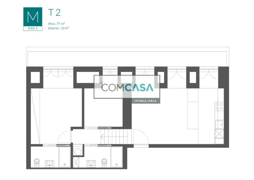 Apartamento T2 para Venda em Cedofeita, Santo Ildefonso, Sé, Miragaia, São Nicolau e Vitória Foto 7