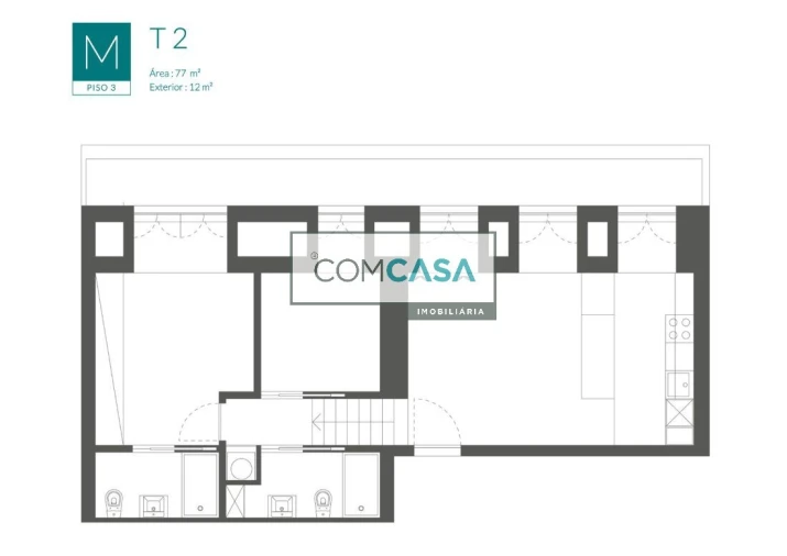 Apartamento T2 para Venda em Cedofeita, Santo Ildefonso, Sé, Miragaia, São Nicolau e Vitória Foto 7