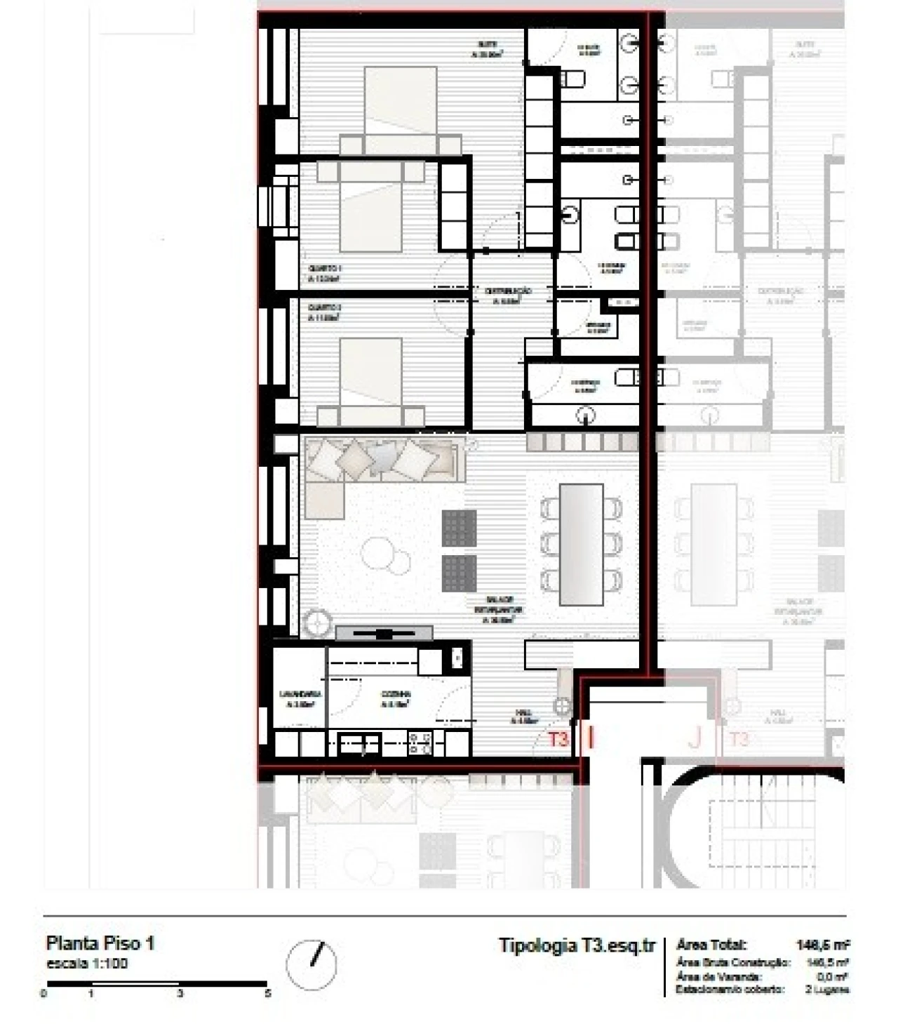 Apartamento T3 para Venda em Perafita, Lavra e Santa Cruz do Bispo Foto 9