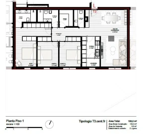 Apartamento T3 para Venda em Perafita, Lavra e Santa Cruz do Bispo