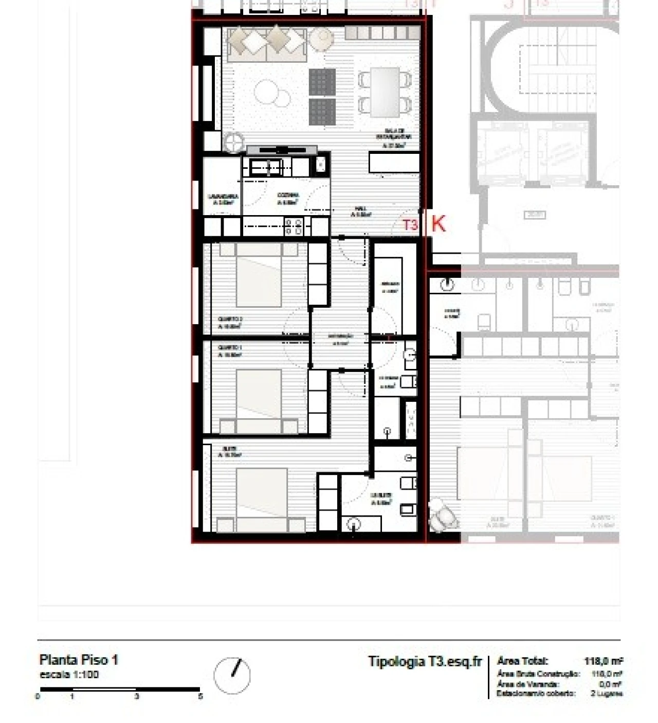 Apartamento T3 para Venda em Perafita, Lavra e Santa Cruz do Bispo Foto 9