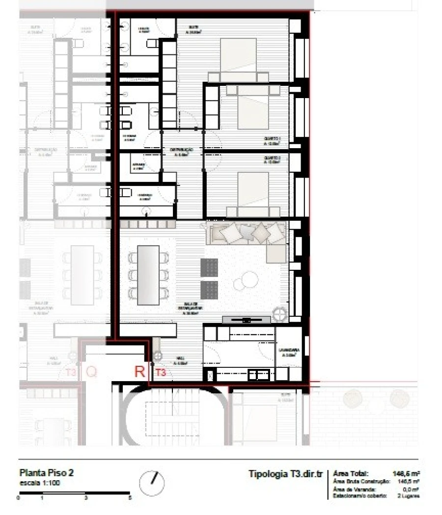 Apartamento T3 para Venda em Perafita, Lavra e Santa Cruz do Bispo Foto 9