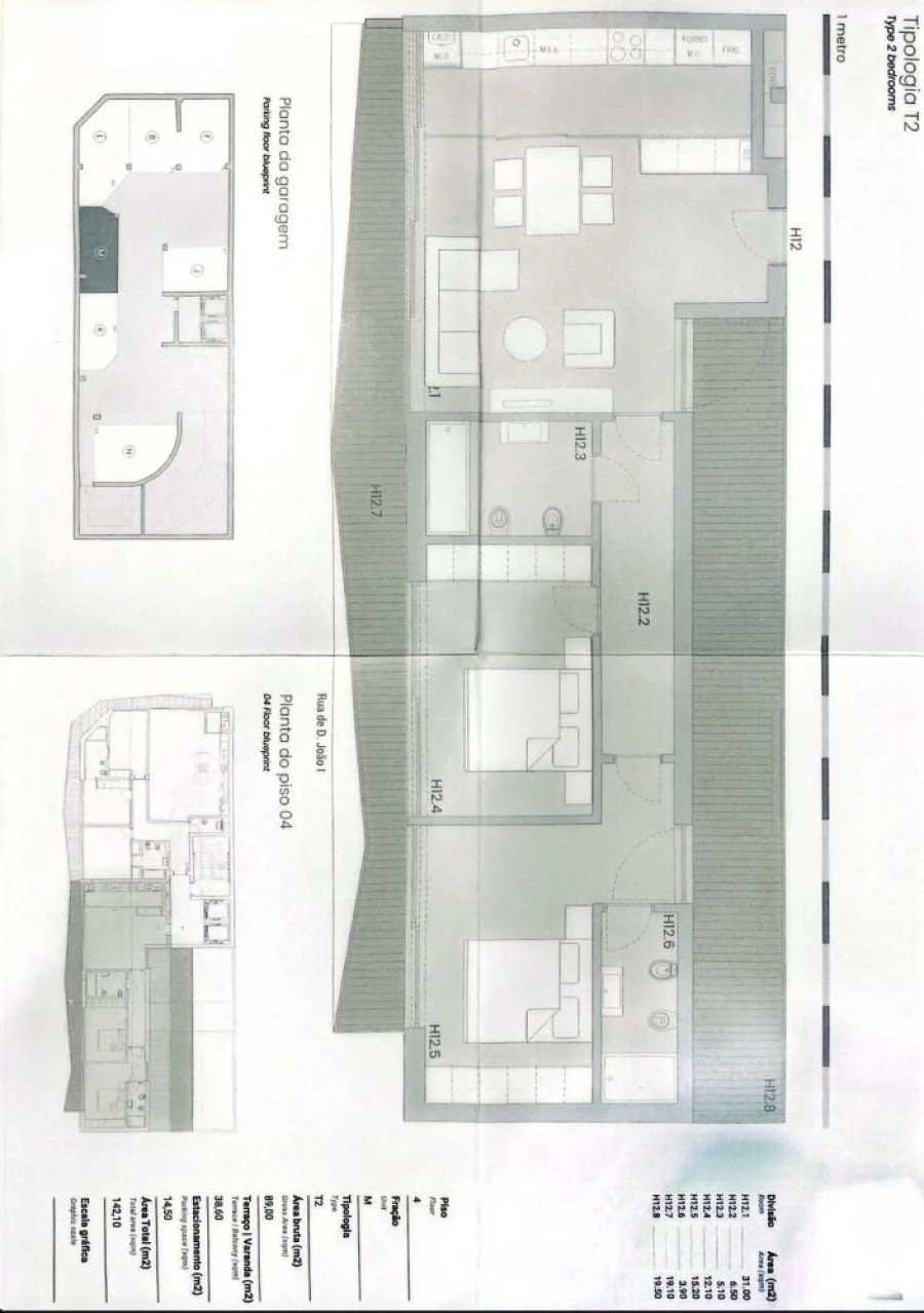 Apartamento T2 para Venda em Matosinhos e Leça da Palmeira Planta 1