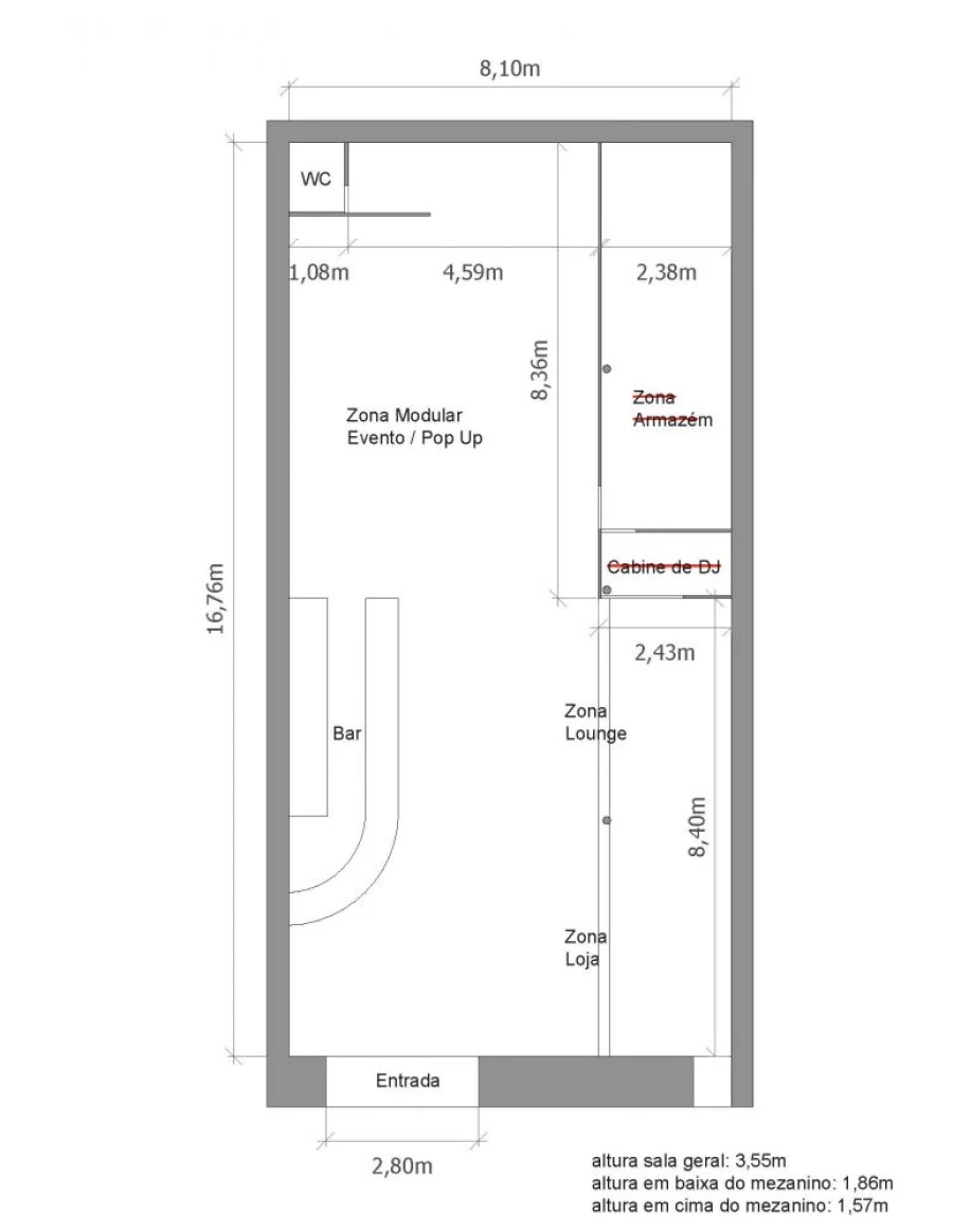 Loja para Trespasse em Beato Planta 1