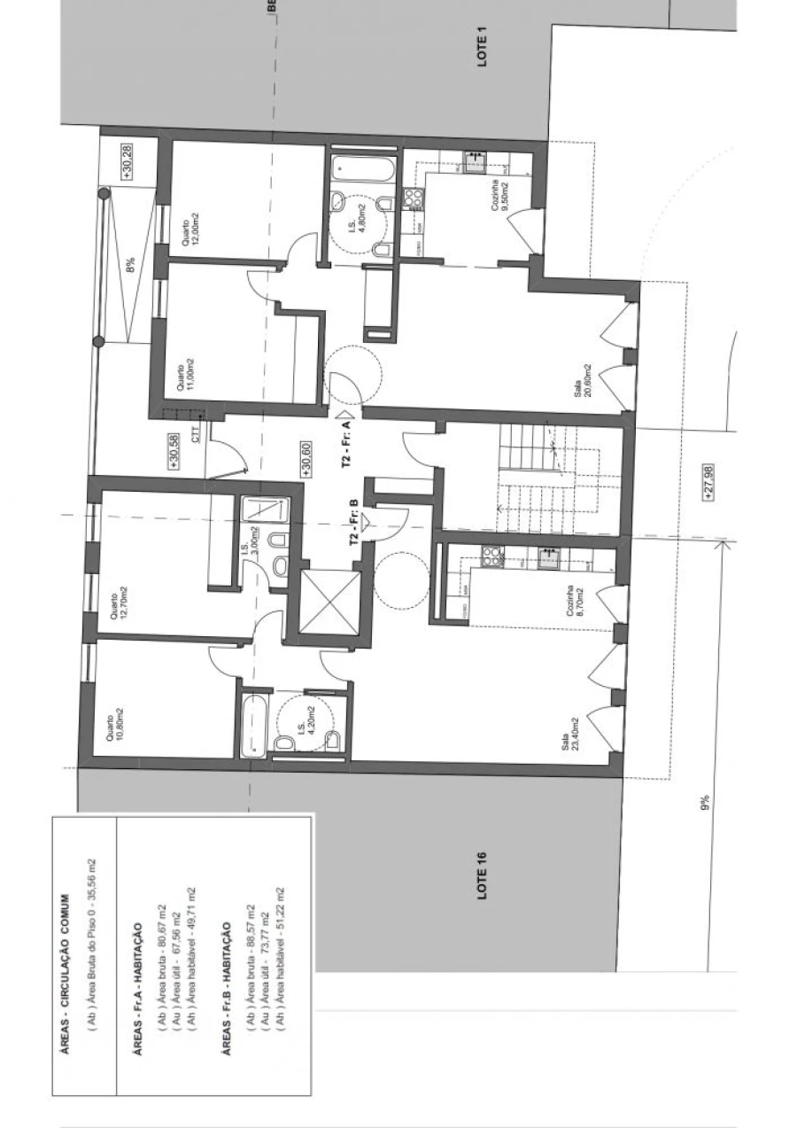 Apartamento T2 para Venda em Caldas da Rainha - Santo Onofre e Serra do Bouro Planta 2