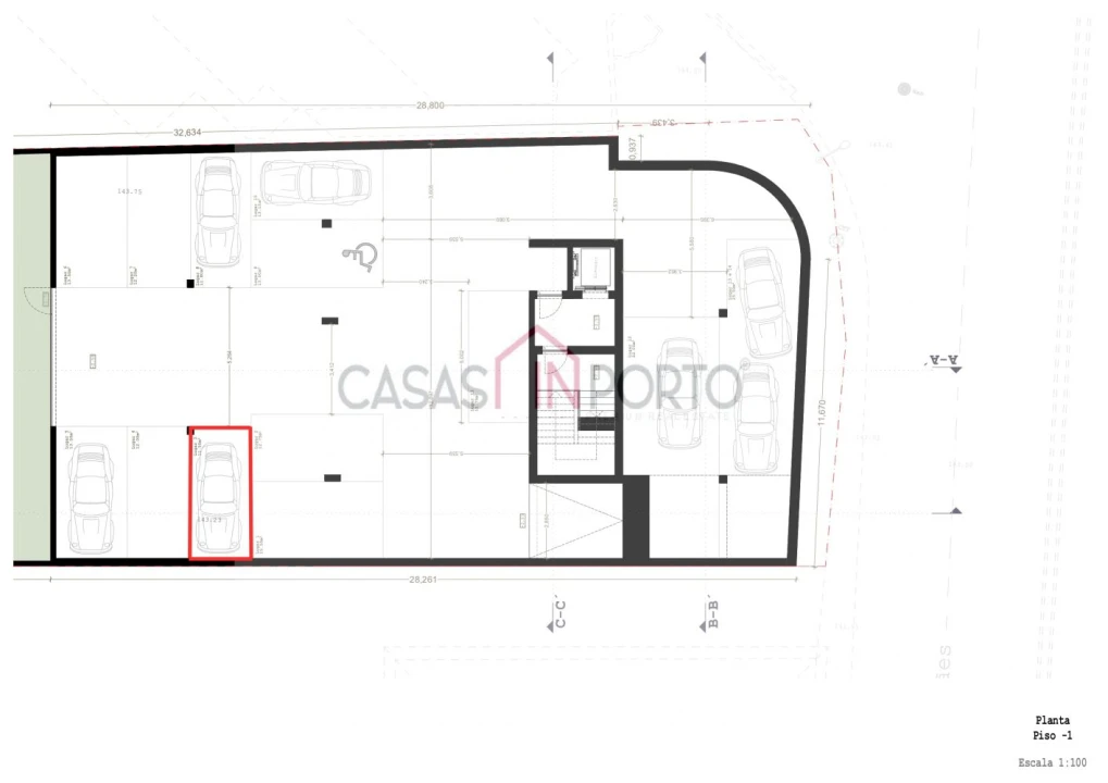 Apartamento T1 para Venda em Paranhos Planta 2