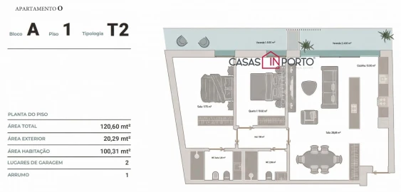 Apartamento T2 para Venda em Croca