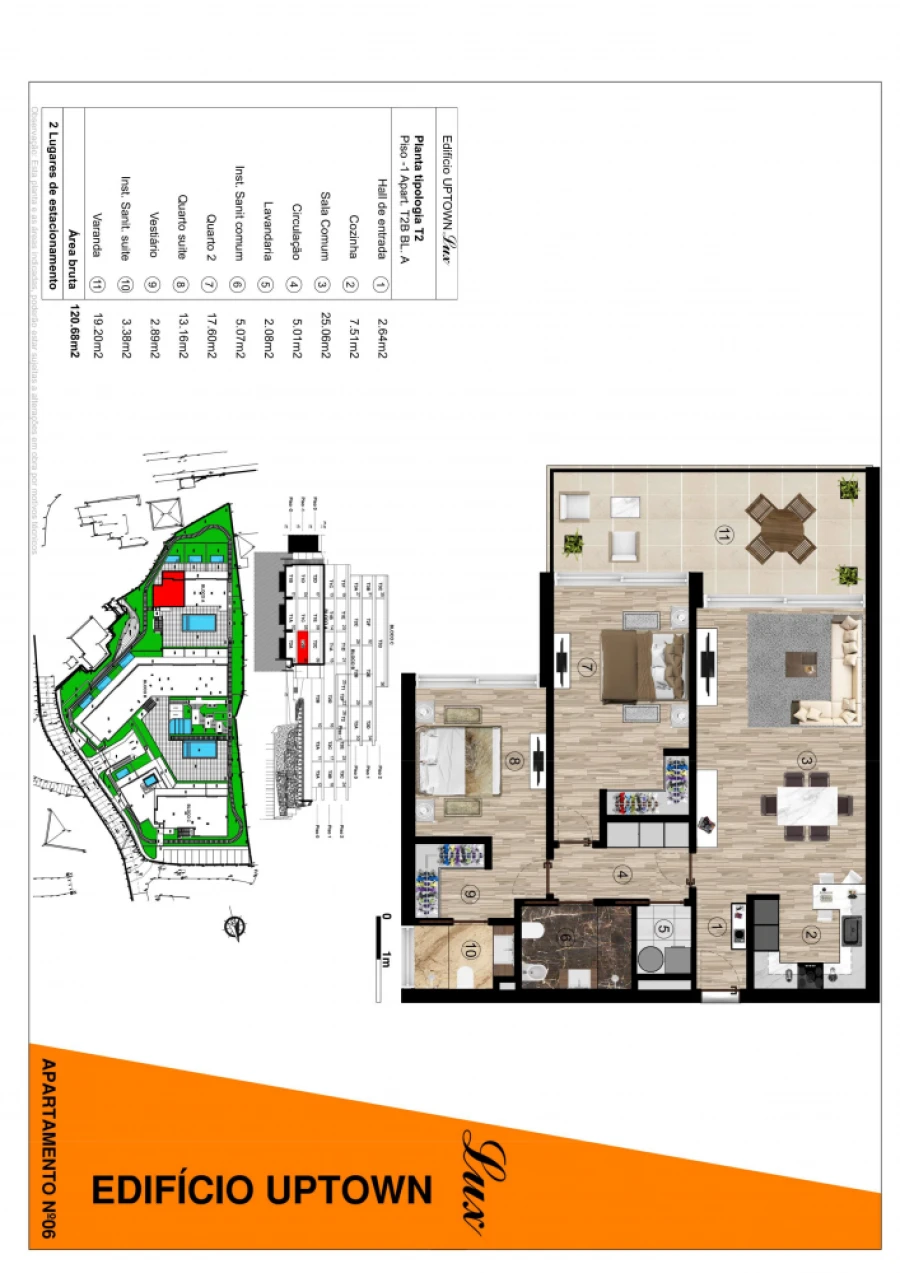 Apartamento T2 para Venda em Funchal (Santa Luzia) Planta 1