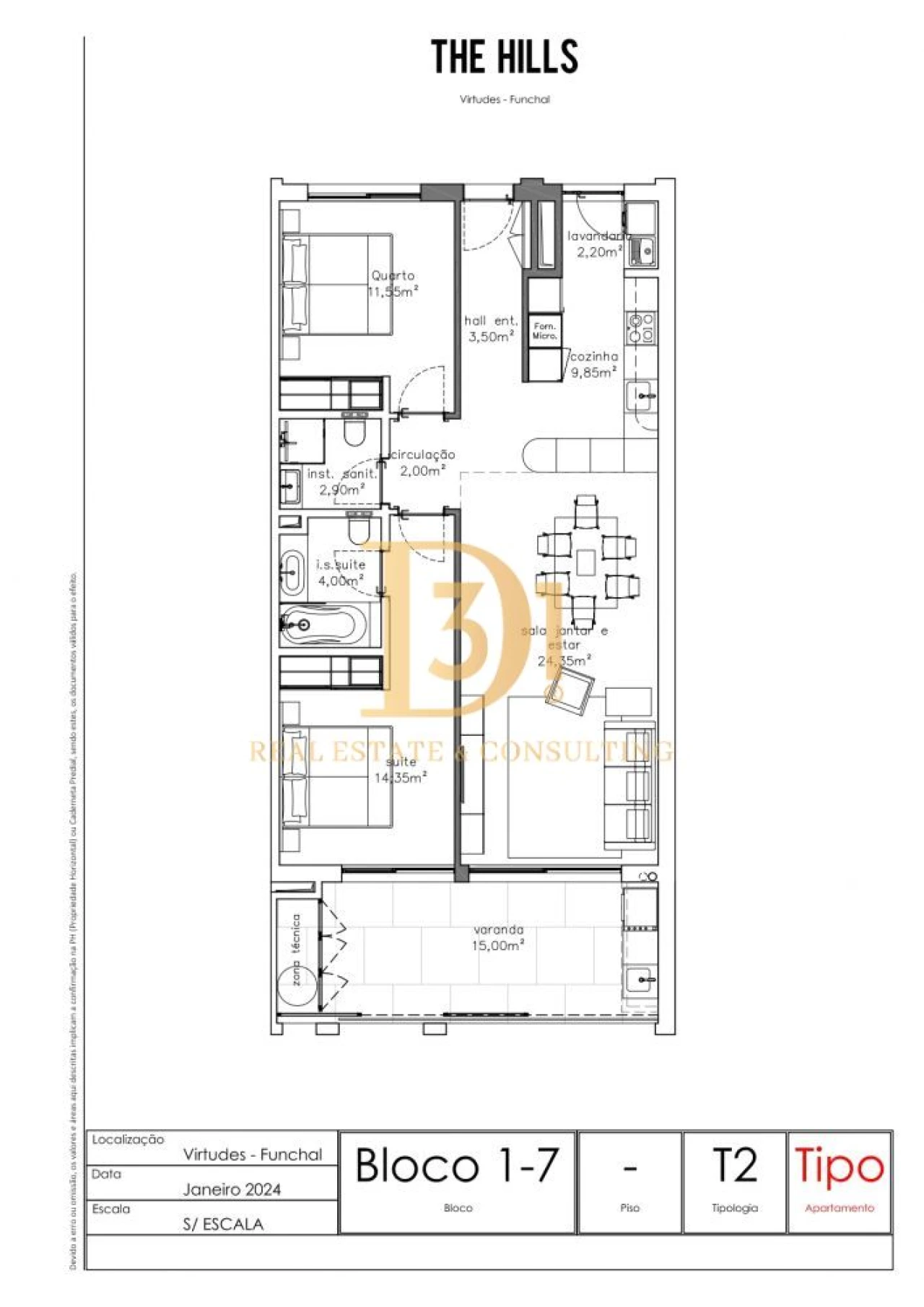 Apartamento T2 para Venda em São Martinho Foto 2