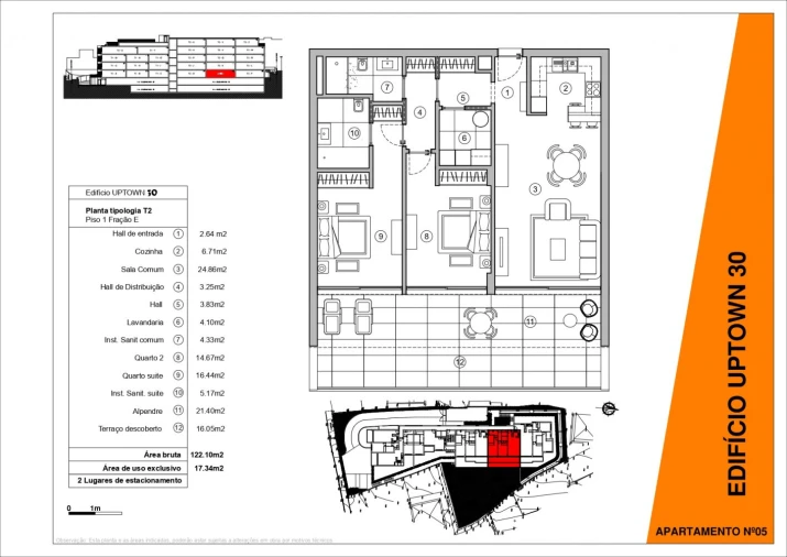 Apartamento T2 para Venda em Machico Planta 1