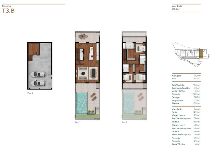 Moradia T3 para Venda em Funchal (Santa Luzia) Planta 1