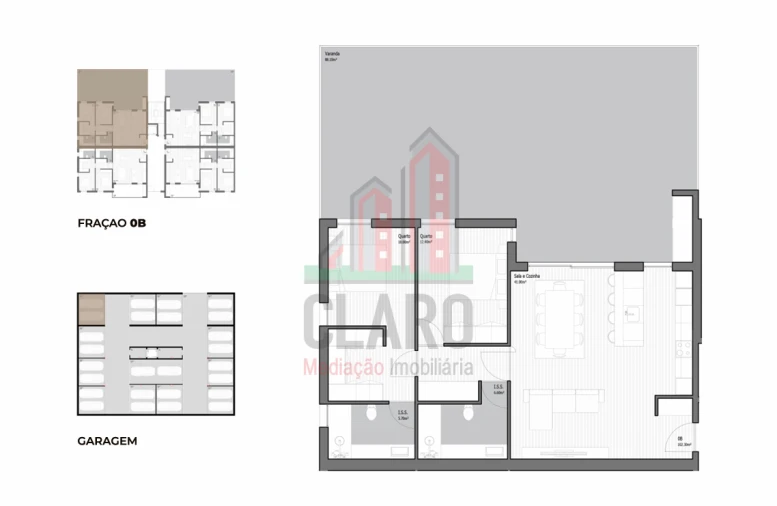 Apartamento T2 para Venda em Poiares (Santo Andre) Foto 24