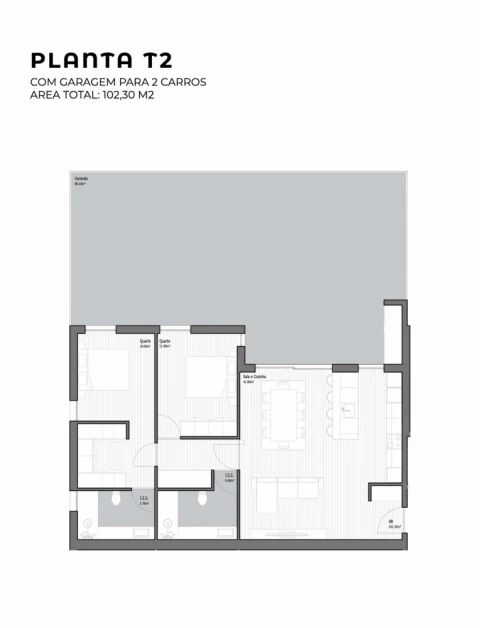 Apartamento T2 para Venda em Poiares (Santo Andre)